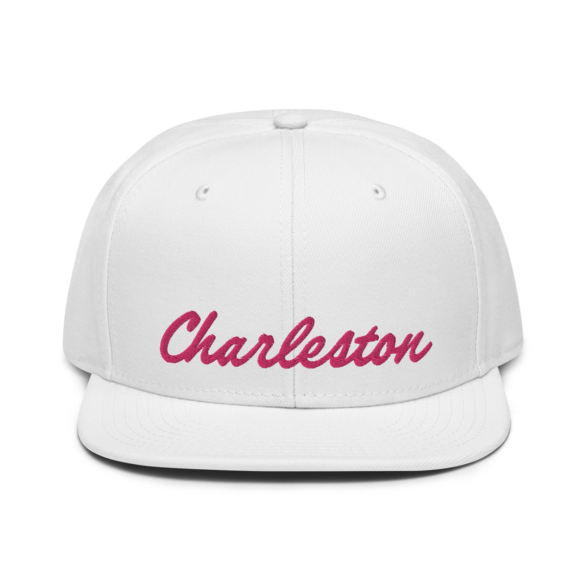 Charleston Snapback (Pink Script)