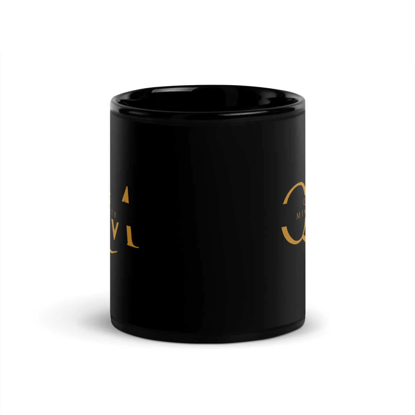 Queen Mentality Black Glossy Mug