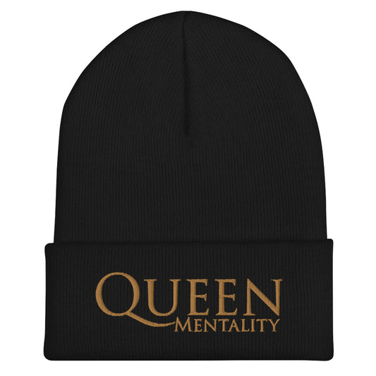 Queen Mentality Cuffed Beanie
