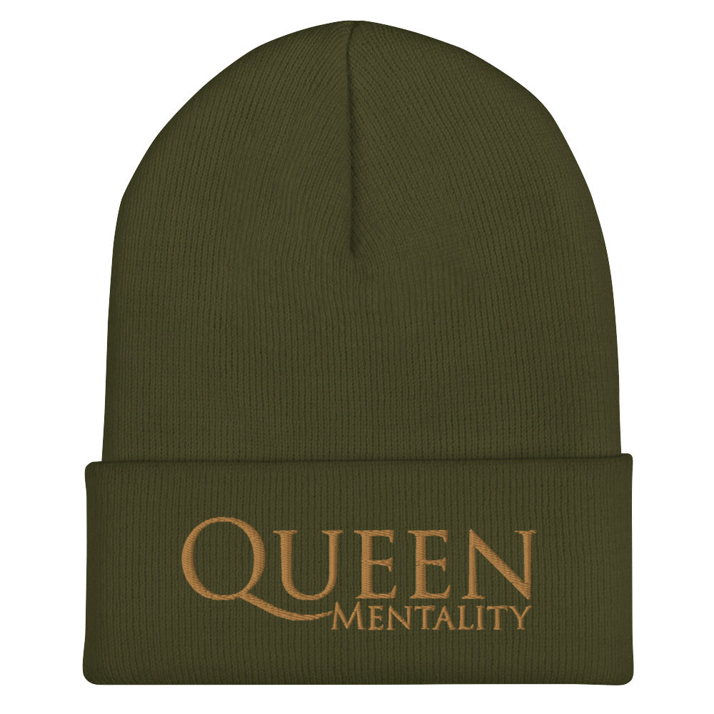 Queen Mentality Cuffed Beanie