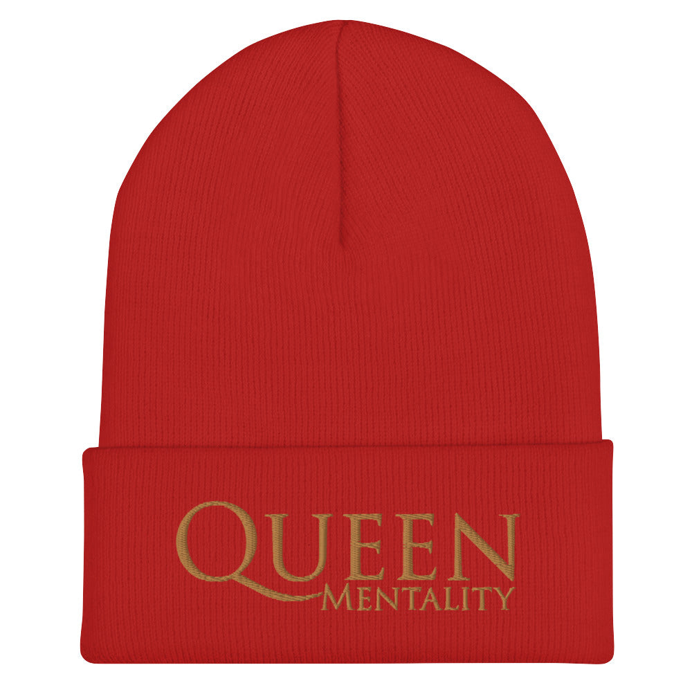 Queen Mentality Cuffed Beanie