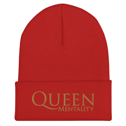 Queen Mentality Cuffed Beanie