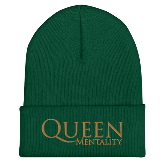 Queen Mentality Cuffed Beanie
