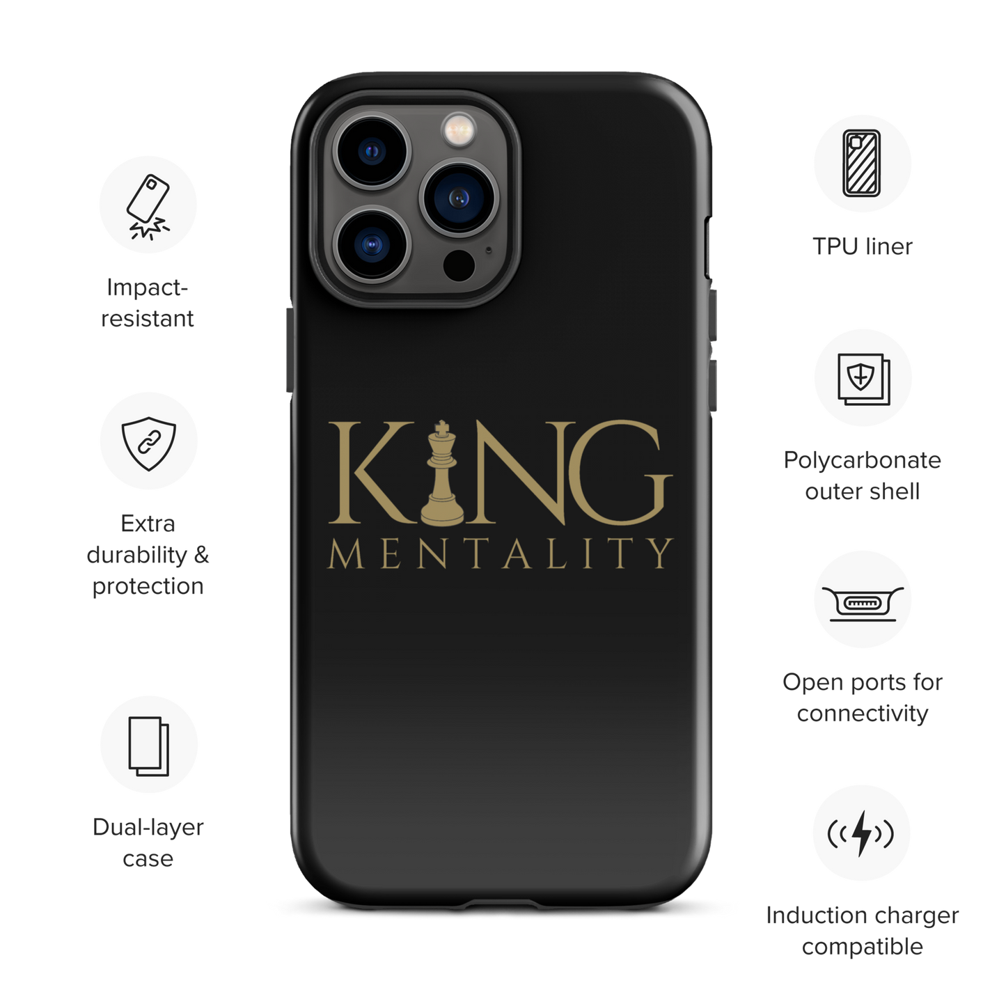 King Mentality Case for iPhone® (Tough Case)