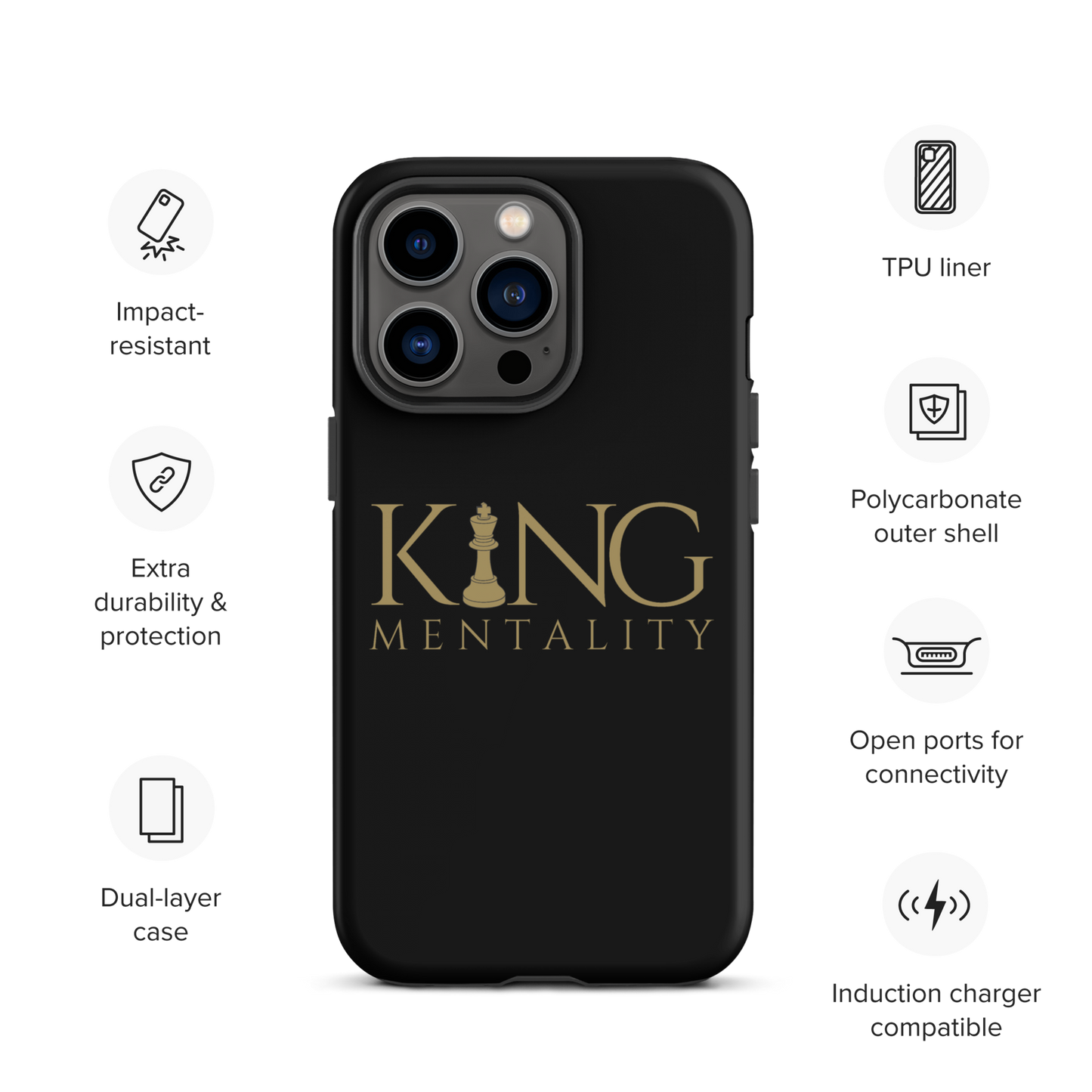 King Mentality Case for iPhone® (Tough Case)