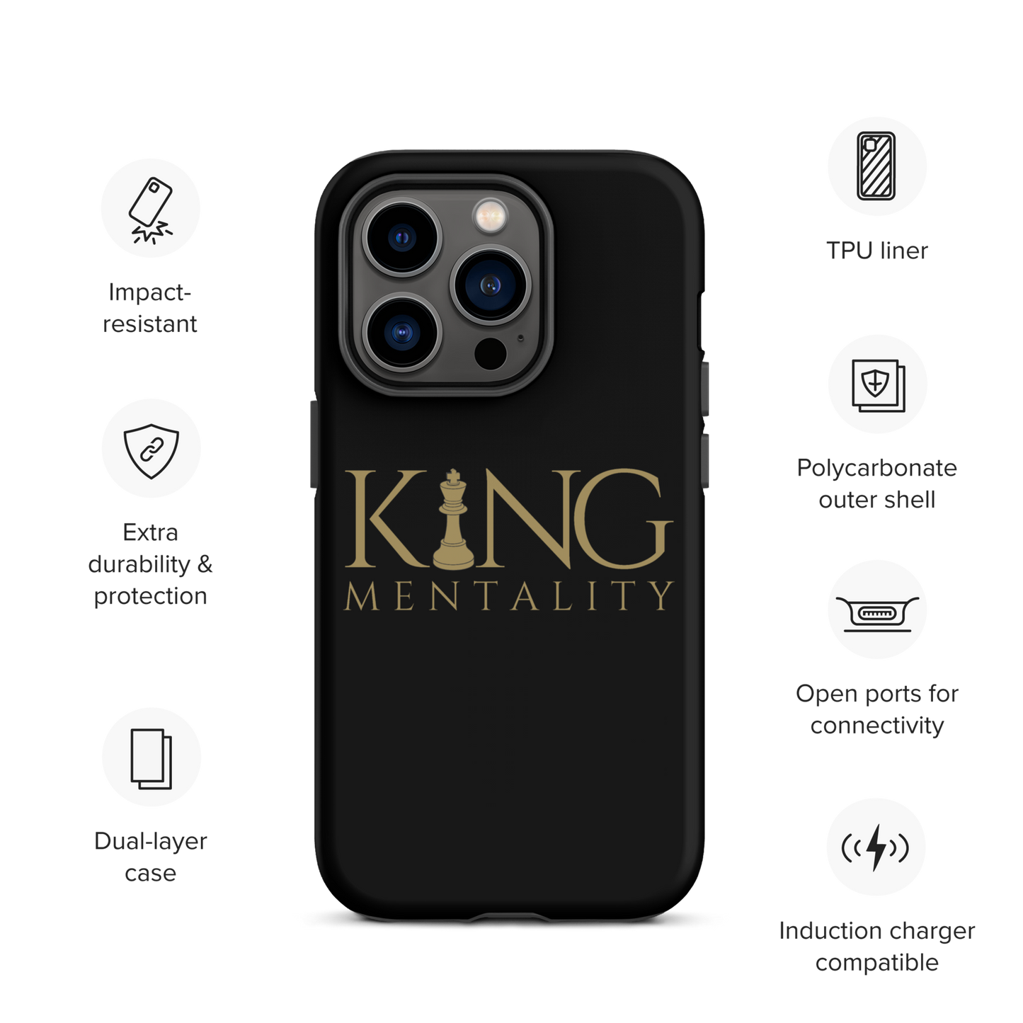 King Mentality Case for iPhone® (Tough Case)