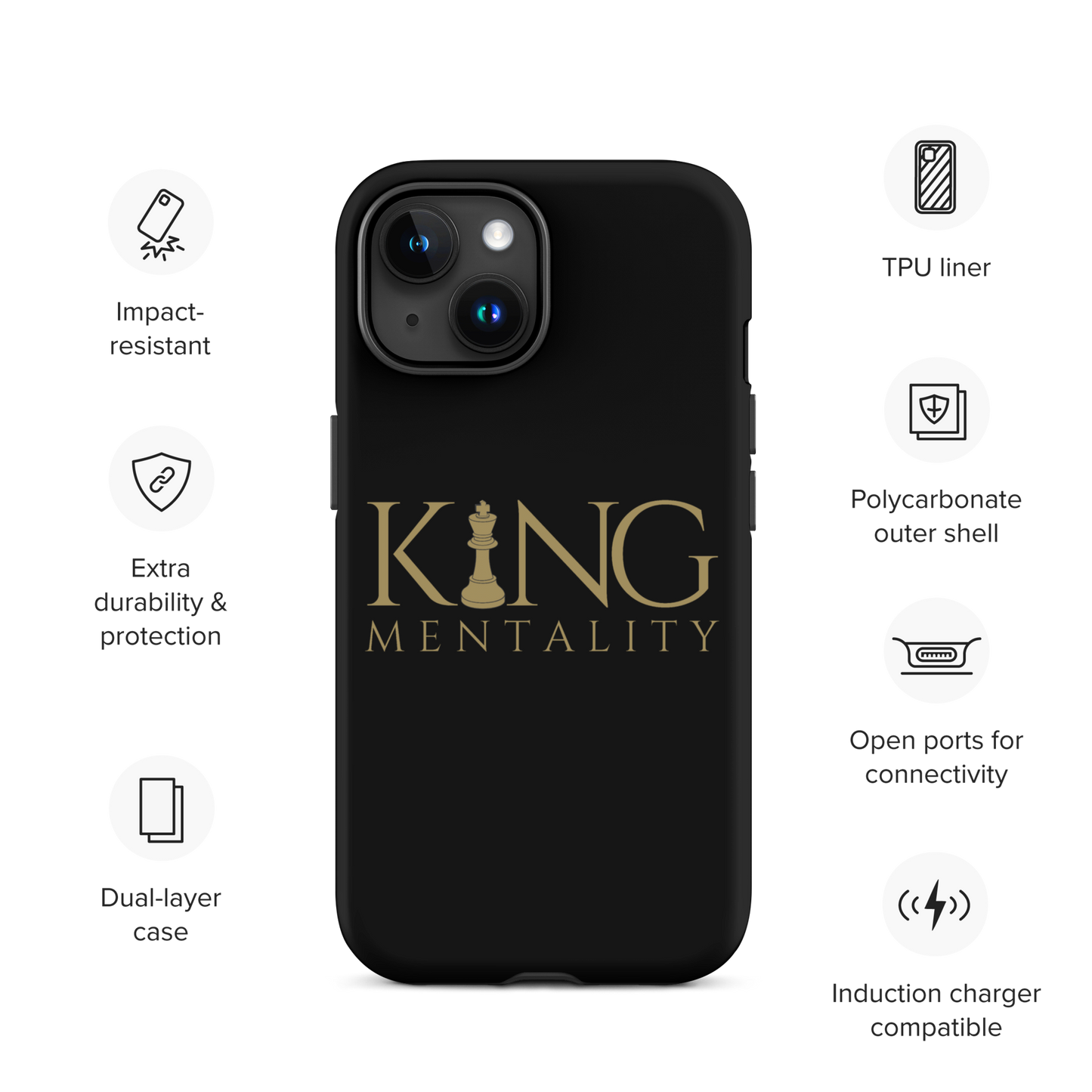 King Mentality Case for iPhone® (Tough Case)