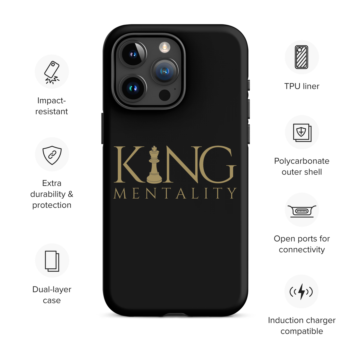 King Mentality Case for iPhone® (Tough Case)