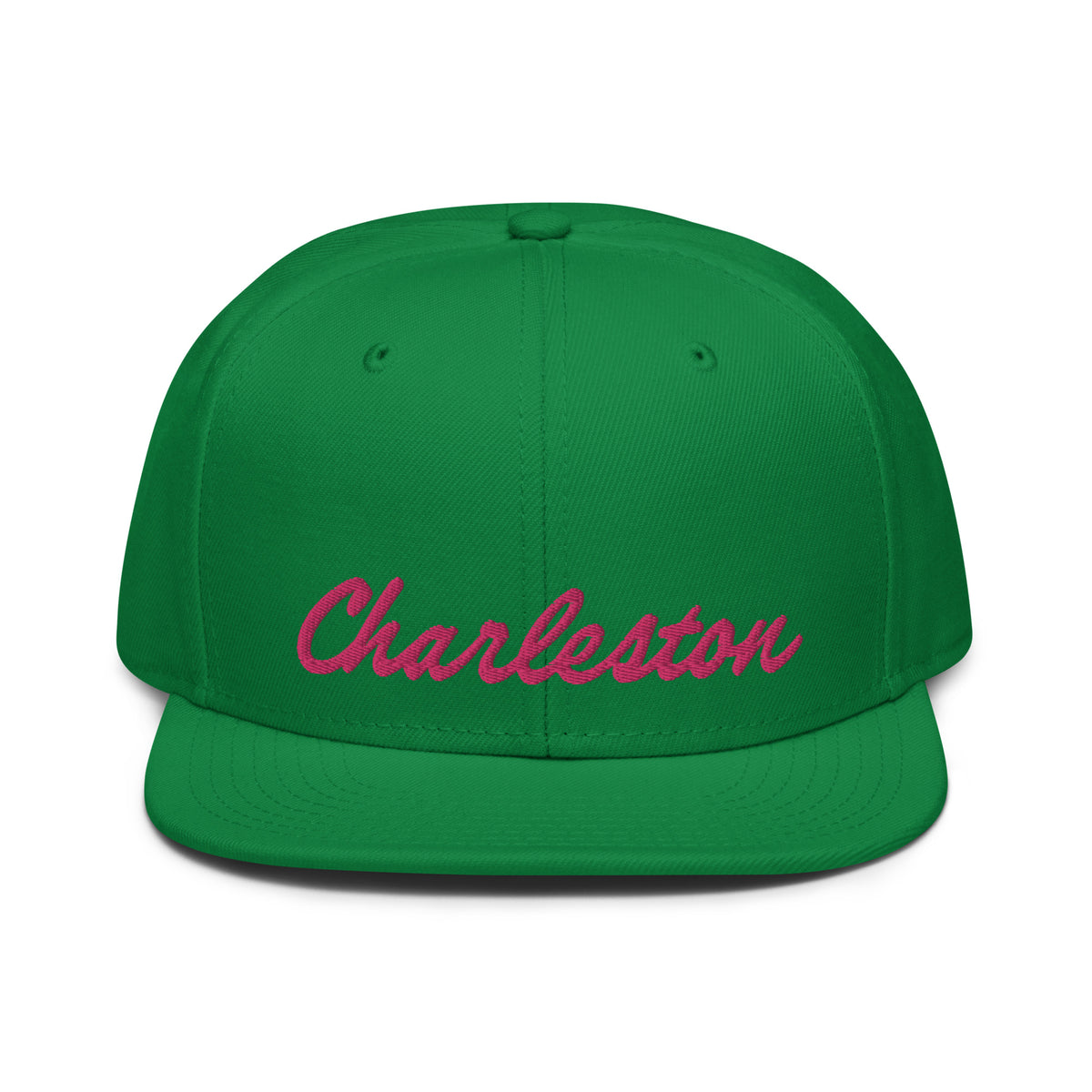 Charleston Snapback (Pink Script)